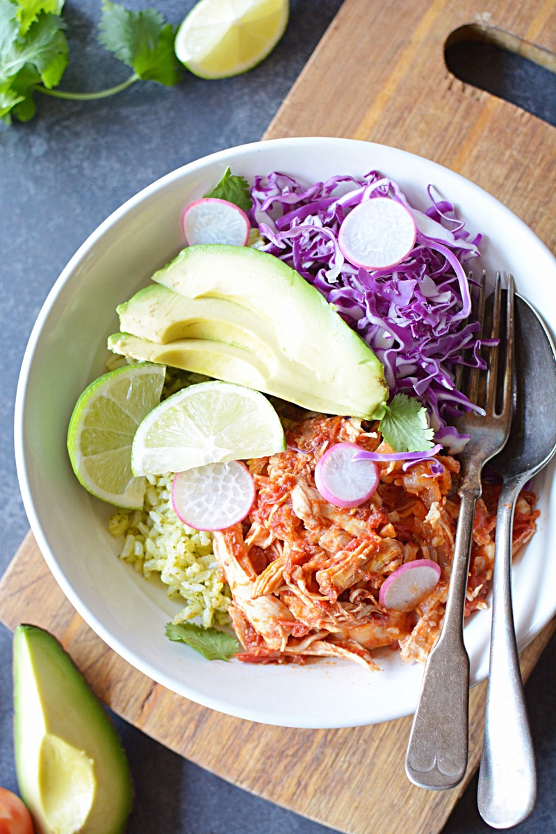 Chicken Tinga with Cilantro Lime Rice