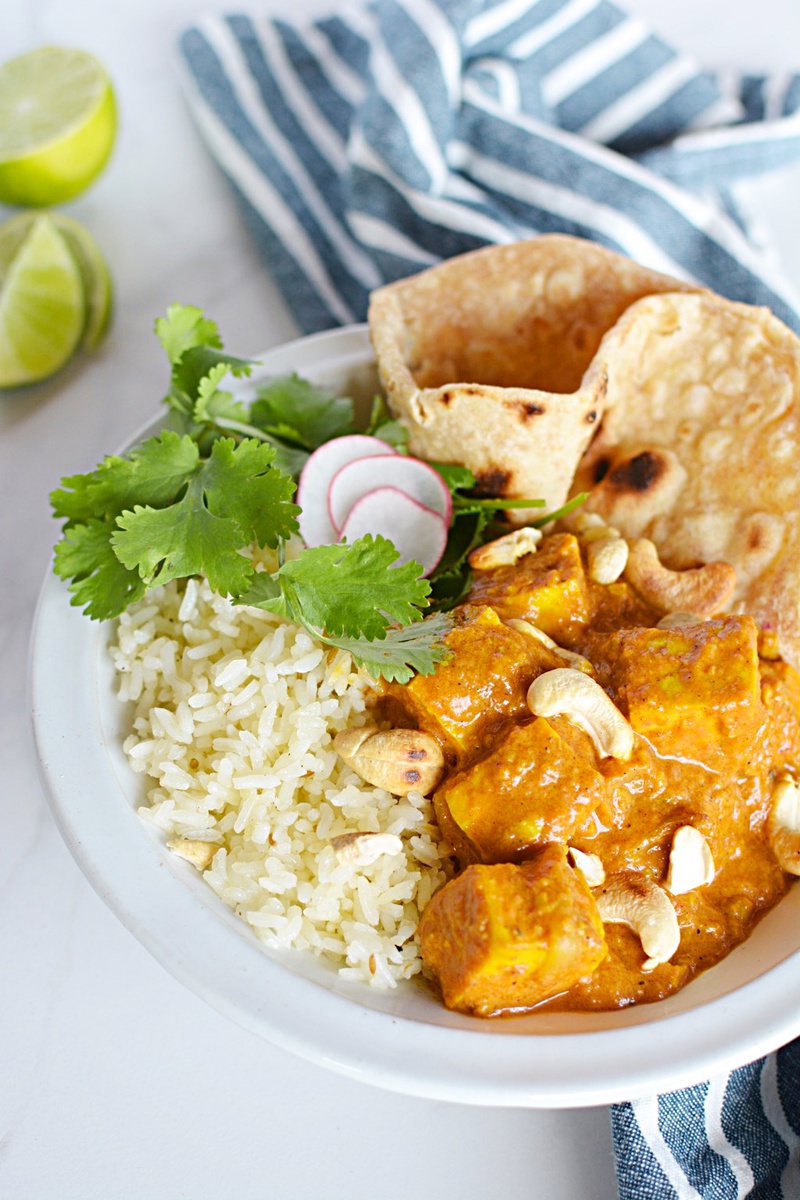 Tofu Tikka Masala Rice Bowl